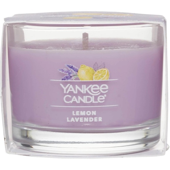 Yankee Candle Lemon Lavender Filled Votive Mini Candle - Picture 1 of 2